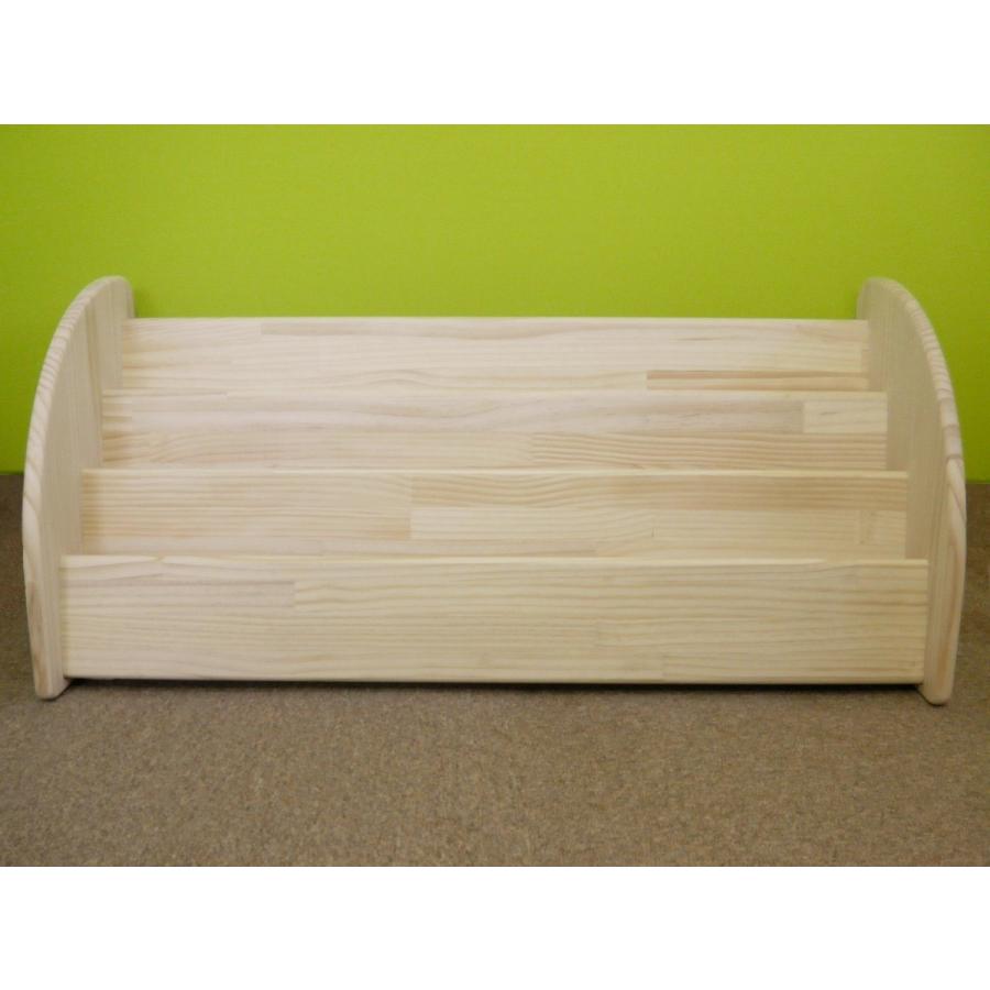 木遊舎(MOKUYUSYA) 絵本棚 完成品 無塗装の天然木パイン材 見た目を