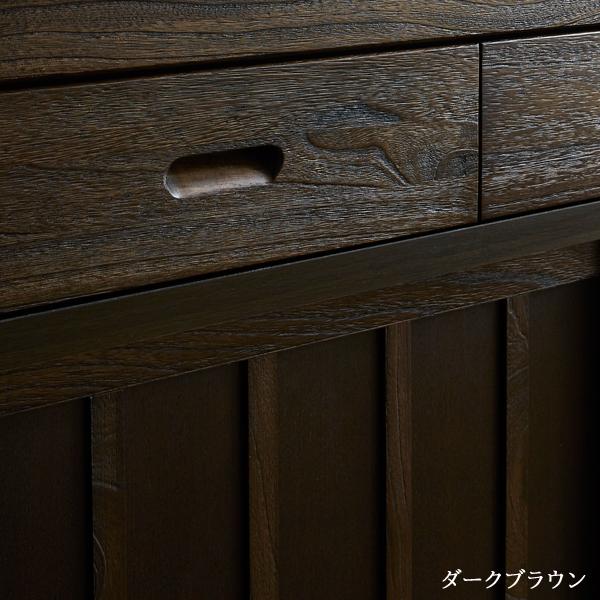 爆買 食器棚 カップボード ダイニングボード 120cm幅 完成品 引き戸