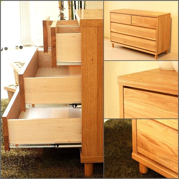 チェスト 北欧 110cm 完成品 木製 オーク ナチュラル 日本製 ローチェスト 整理タンス リビング収納 シンプル デザイン 大川家具 モダン_1