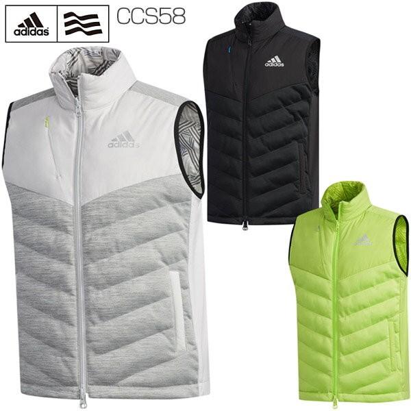 ゴルフウェア 中綿ベスト ゴルフウェア Cp 中わたはダウンと同様のやわらかさと赤外線発熱効果を持つフィールサーモ素材 Ad18fccs58 アディダス フィールサーモ 18年秋冬モデル リバーシブル ゴルフ Jp ゴルフウェア専門店 アディダス Ccs58 メンズ Ad18fccs58