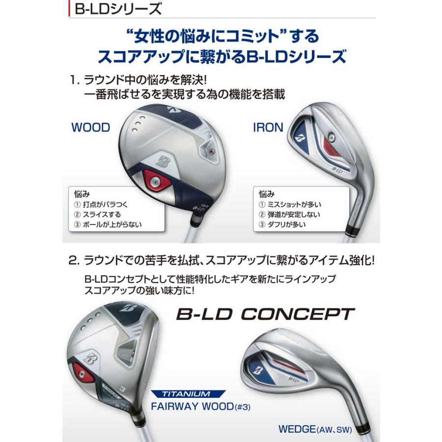 特注カスタムクラブ ブリヂストンゴルフ 2024年 B-LD レディース フェアウェイウッド FW＃4/FW＃5/FW＃7 三菱 ELDIO No.03 / No.06 シャフト｜greenfil-wear｜03