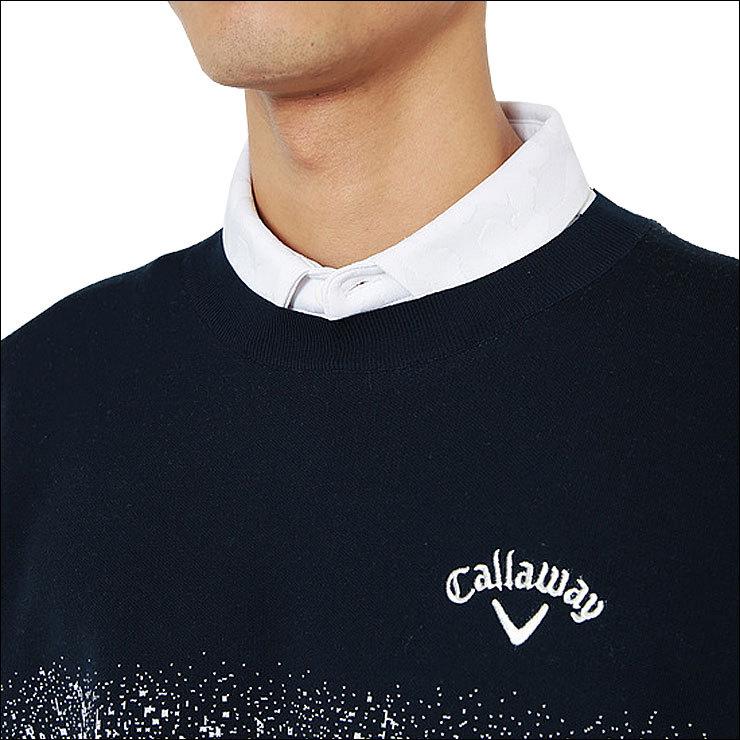美品　キャロウェイ　ゴルフウェア　セーター　カラマツジャカードニット　LL Callaway（キャロウェイ） メンズ ゴルフウェア カラマツジャカード