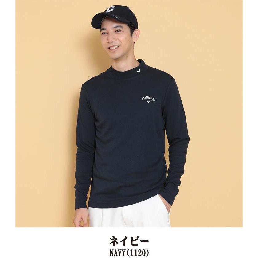 Callaway キャロウェイ 裏起毛 スムース モックネック 長袖 Callaway キャロウェイ 裏起毛 スムース モックネック 長袖