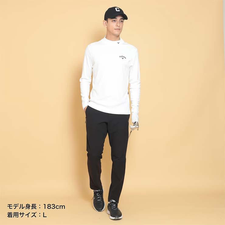 Callaway キャロウェイ 裏起毛 スムース モックネック 長袖 Callaway キャロウェイ 裏起毛 スムース モックネック 長袖