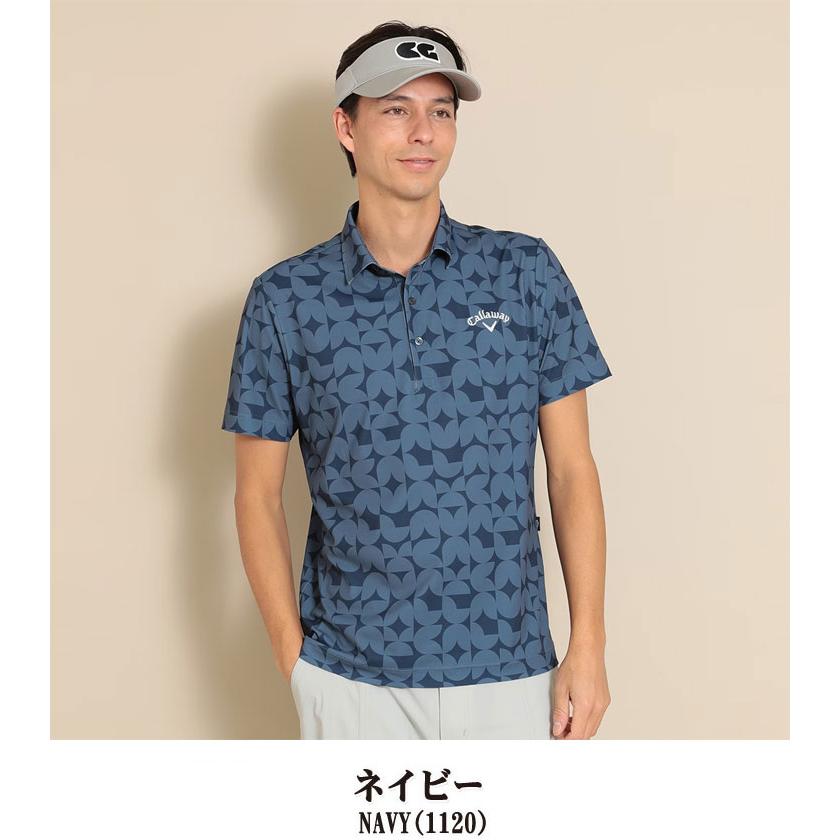 Callaway キャロウェイ メンズ ゴルフウェア 幾何学プリント Callaway キャロウェイ メンズ ゴルフウェア 幾何学プリント
