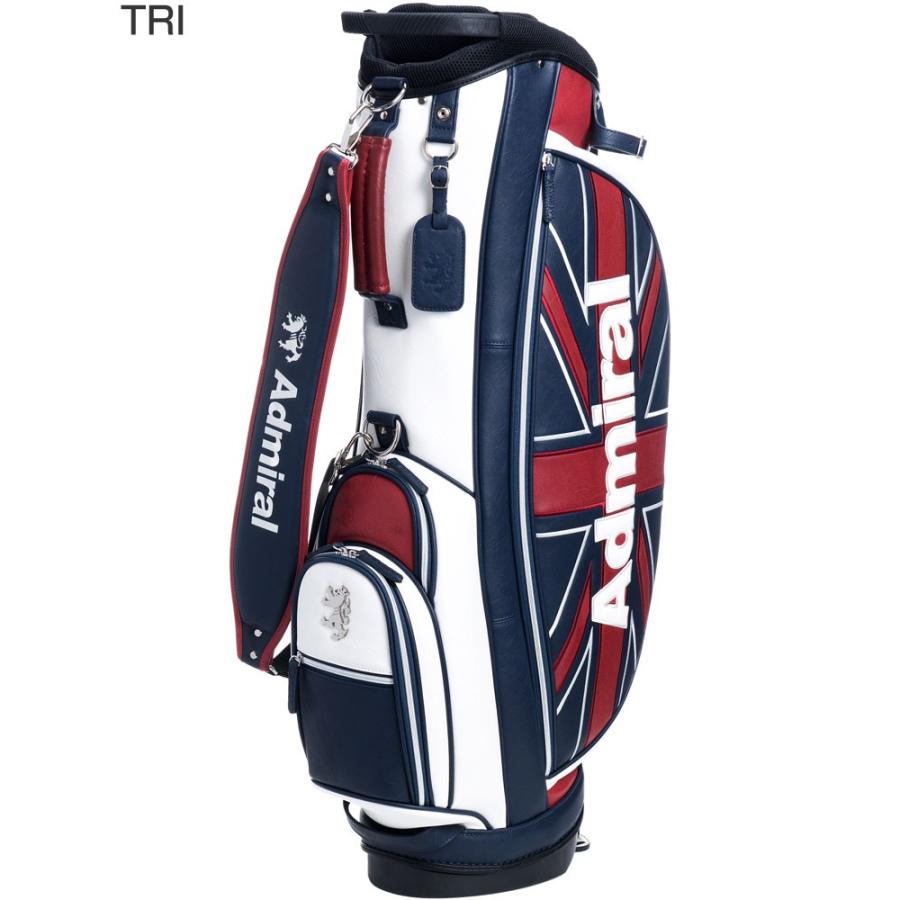 Admiral キャディバッグ ネイビー/赤 アドミラルゴルフ キャディバッグ admiral レッドネイビー スタンド