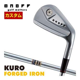 特注カスタムクラブ オノフ 2024 KURO FORGED アイアン 単品[＃4、＃5、＃6、＃7、＃8、＃9、PW] ダイナミックゴールド シャフト 標準グリップ仕様 KURO（オノフ） 特注カスタムクラブ オノフ 2024 KURO FORGED アイアン
