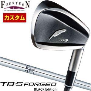 フォーティーン TB-5 Forged アイアン BLACK Edition N.S. PRO V90 シャフト 単品[＃5、＃6、＃7、＃8、＃9、PW] 特注カスタムクラブ
