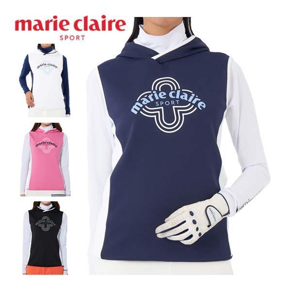Marie Claire（マリ クレール） ダンボールニット フーディー ベスト +