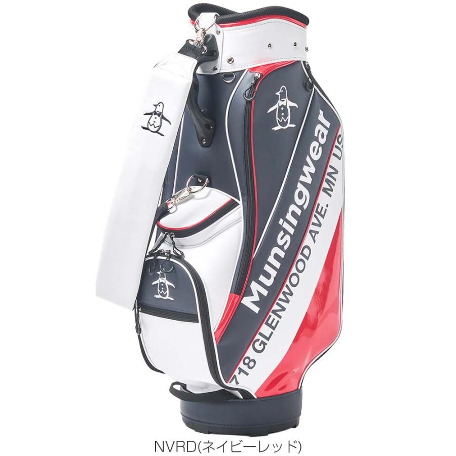 美品 Munsingwear キャディバッグ ゴルフバッグ Munsingwear マンシングウェア 大口径 キャディバッグ MG5SCB05M