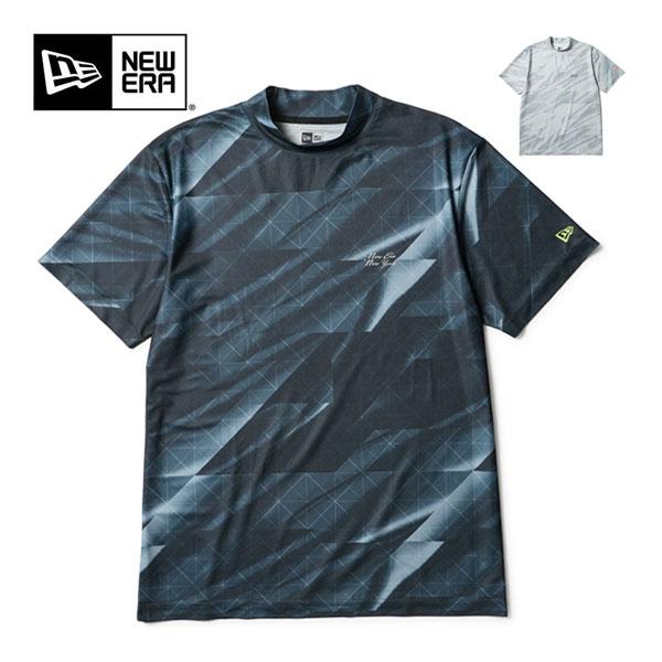 激レア　ニューエラ　ゴルフ　ウェア　タイガーカモフラ　モックネック　半袖シャツ NEW ERA（ニューエラ） ゴルフ カットグラス ミッドネック 半袖シャツ