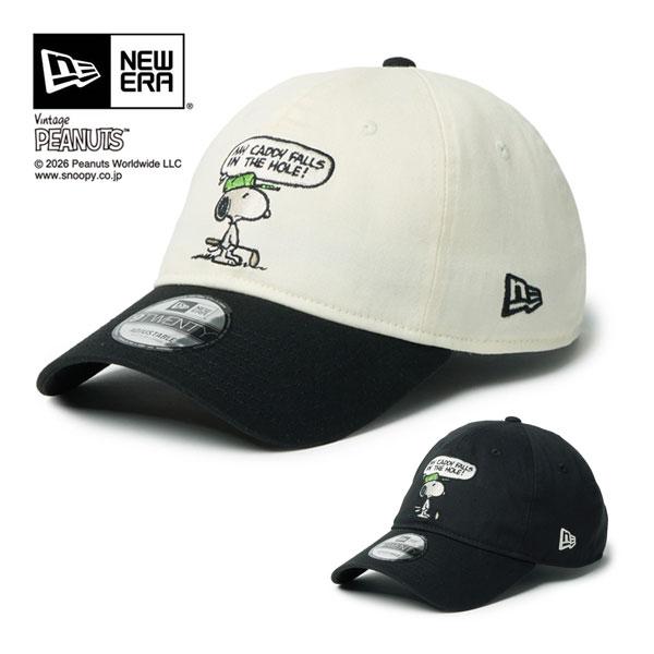 レア新品未使用NEW ERA スヌーピー ゴルフキャップ　マーカー付き NEW ERA（ニューエラ） ゴルフ 9TWENTY Vintage PEANUTS スヌーピー
