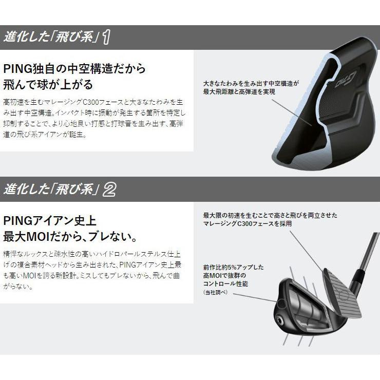 ピン G710 アイアン N.S.PRO ZELOS 7 スチールシャフト 5本セット[＃6-P]、GP360 LITE ツアーベルベット ROUND アクア グリップ装着     商品情報    飛び系なのに、ミスに強い。飛び系なのに、打感がいい。日本正規品 PING G710 Iron ジー710 アイアン NSPRO ゼロス7