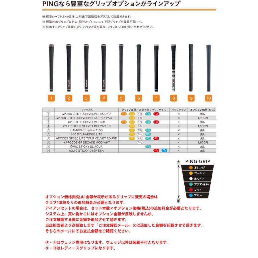 特注カスタムクラブ ピン i530 アイアン N.S.PRO MODUS3 SYSTEM3 TOUR125 シャフト 単品[＃4、＃5、＃6、＃7、＃8、＃9、PW、UW]｜greenfil-wear｜05