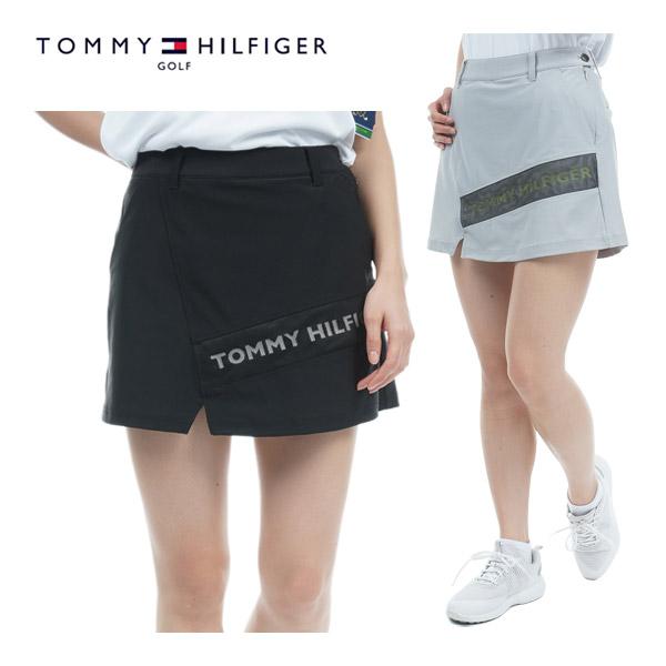 トミーヒルフィガー ゴルフ ウェア レディース メッシュロゴ ナイロン キュロットパンツ THLA340 2023年春夏モデル XS-LL TOMMY HILFIGER GOLF（トミー ヒルフィガー ゴルフ） トミー