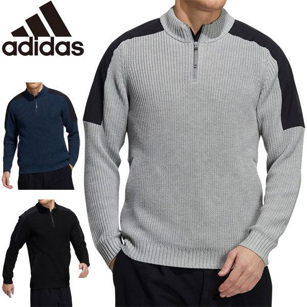 販売 オンライン アディダス ゴルフウェア メンズ Go To ショルダーパッチ ハーフジップ ローゲジニット長袖 セーター Bo132 21年秋冬モデル M O 直販大セール Www Superavila Com