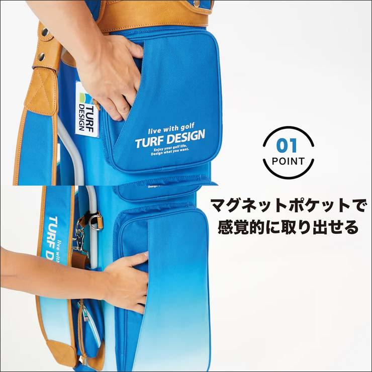 TURF DESIGN ターフデザイン グラデーション キャディバッグ TDCB-BD70