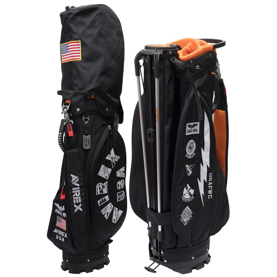 アヴィレックス ゴルフ セルフスタンド付 キャディバッグ AVG3S-BA3