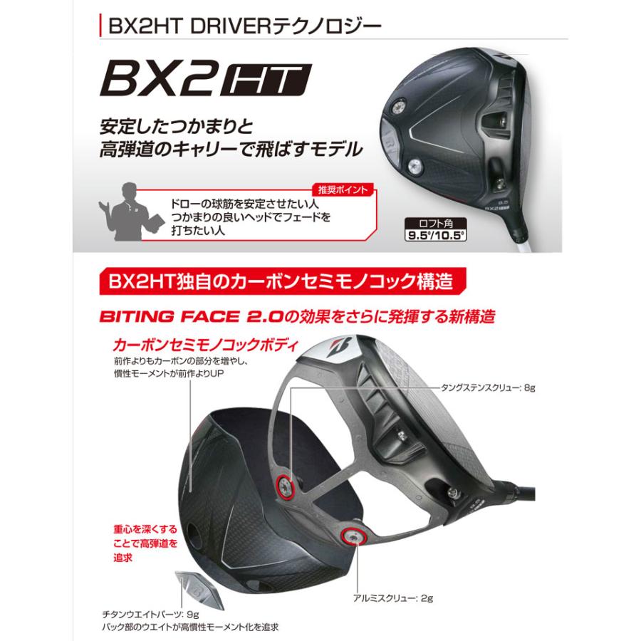 特注カスタムクラブ ブリヂストンゴルフ BX2HT ドライバー フジクラ SPEEDER NX BLACK シャフト BRIDGESTONE（ブリヂストン） 20％OFFクーポン対象 特注カスタムクラブ