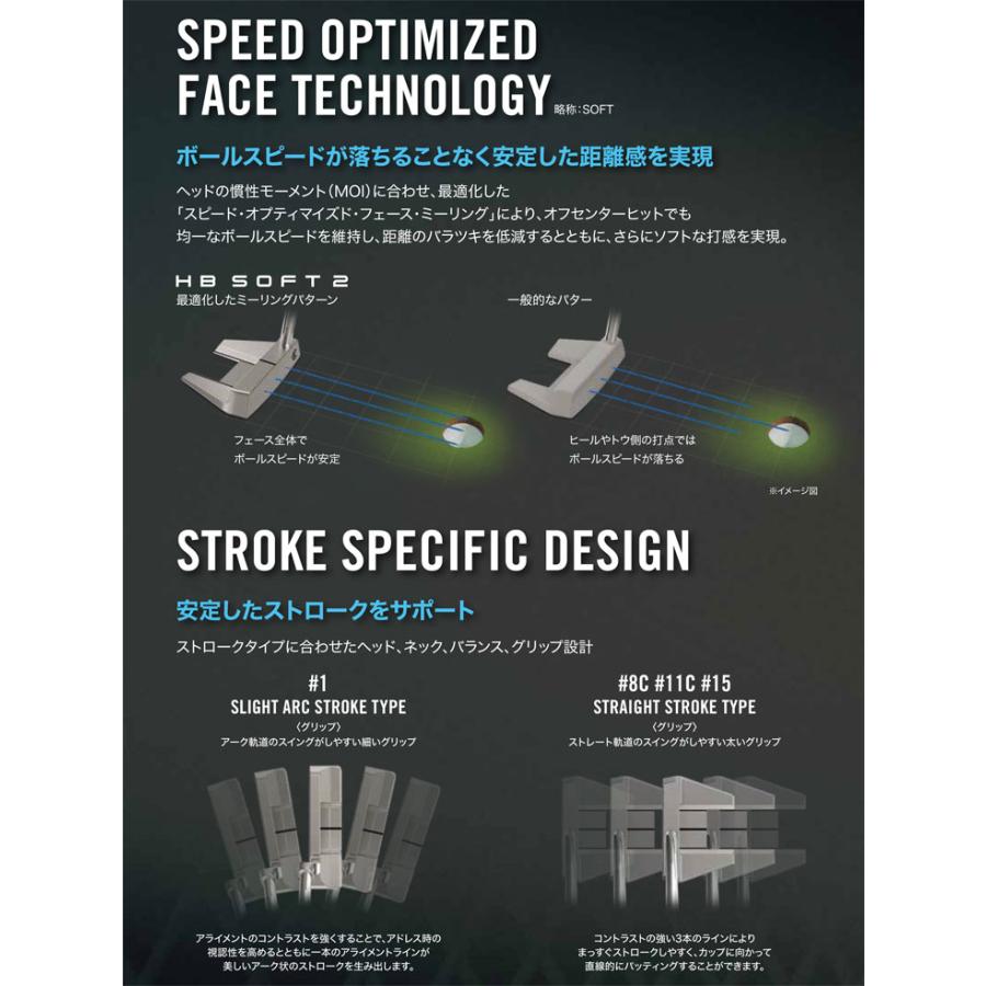 Cleveland Golf クリーブランド HB SOFT 2 #15 パター : ゴルフ Cleveland Golf クリーブランド HB SOFT 2 #15 パター : ゴルフ