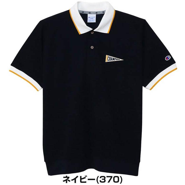 新品　Champion チャンピオン　ゴルフ　ウエア　ポロシャツ　ネイビー　M Champion チャンピオン 半袖 ポロシャツ メンズ ゴルフウェア