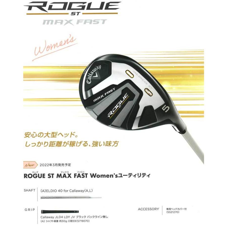 キャロウェイ ローグ ST MAX FAST ウィメンズ ユーティリティ 三菱 ELDIO 40 for Callaway シャフト｜greenfil｜02