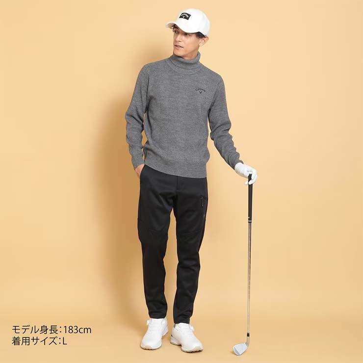 Callaway キャロウェイ 畦編み タートルネック ニット セーター Callaway キャロウェイ 畦編み タートルネック ニット セーター