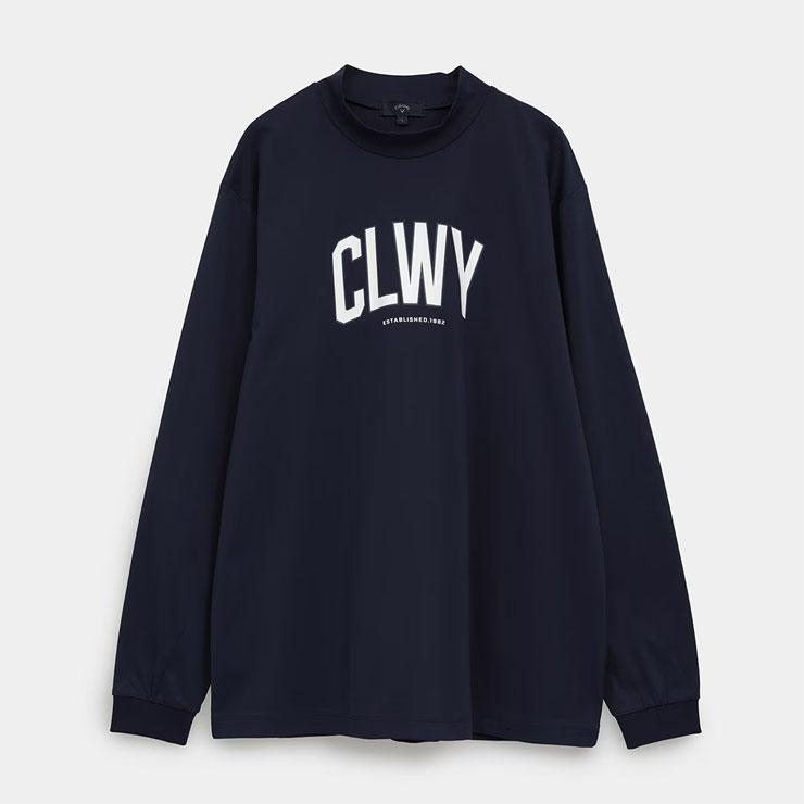 Callaway（キャロウェイ） CLWYロゴ スムース モックネック 長袖シャツ