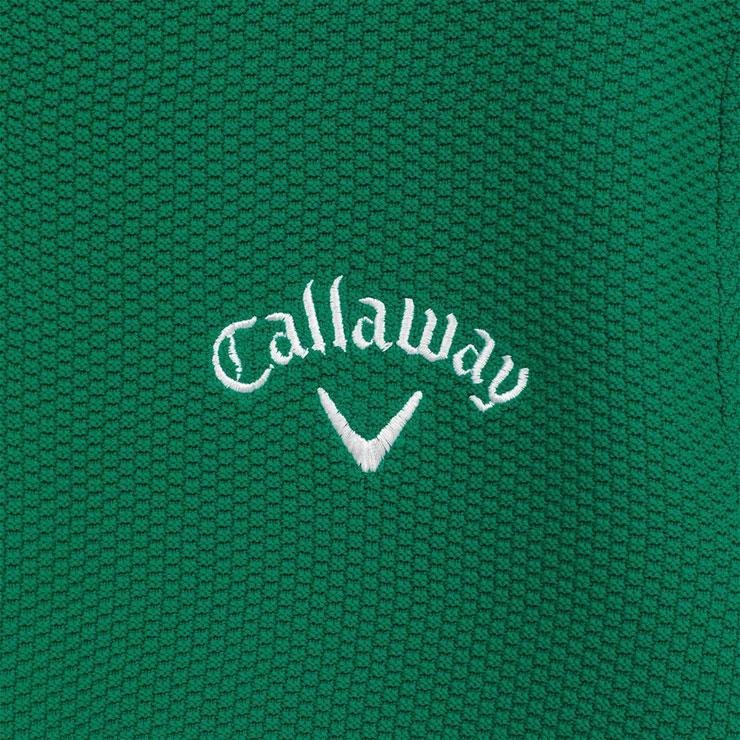 Callaway（キャロウェイ） カノコ編み ハーフジップ モックネック 半袖