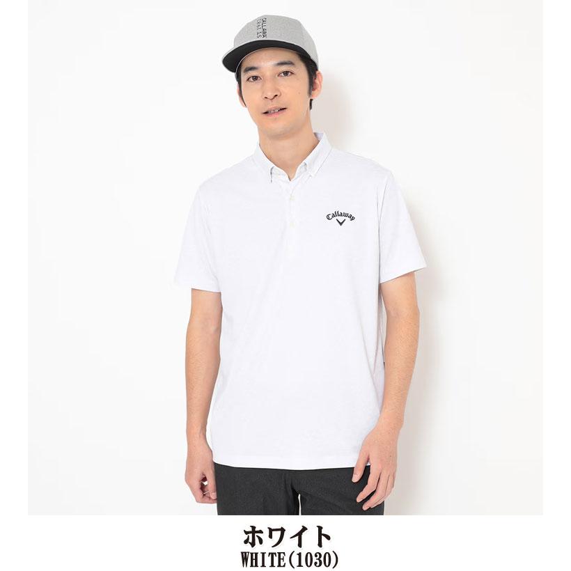 Callaway（キャロウェイ） -3℃裏クール 総柄 ボタンダウン 半袖