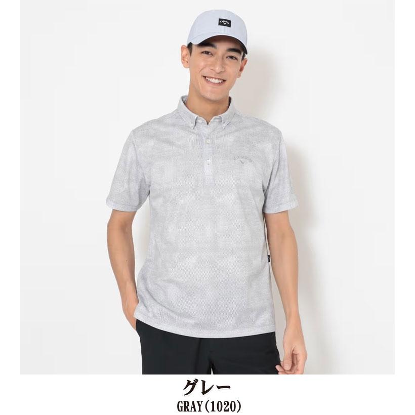 Callaway（キャロウェイ） かざあなメッシュ シャンブレー柄 半袖