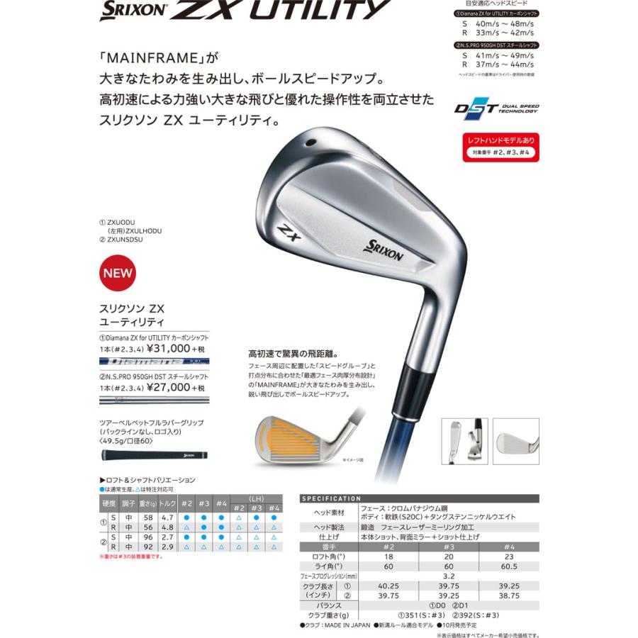 スリクソン Zx ユーティリティ N S Pro 950gh D S T スチールシャフト Dp21zxus ゴルフプラザ グリーンフィル 通販 Yahoo ショッピング