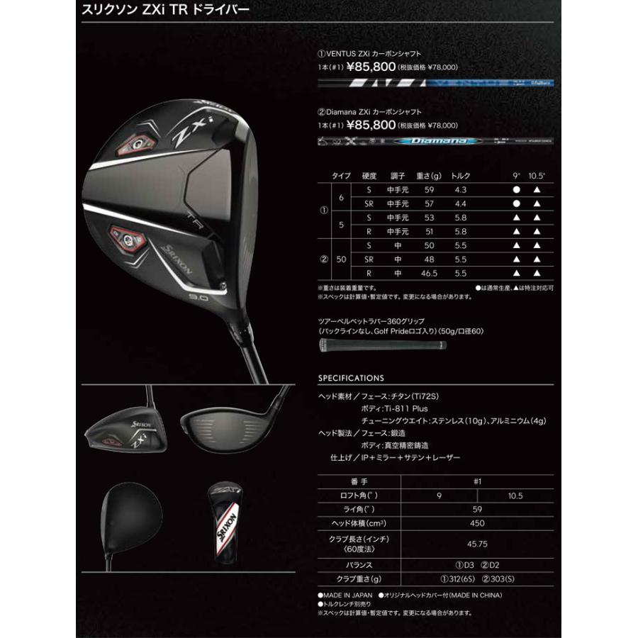 SRIXON 20％OFFクーポン対象 特注カスタムクラブ スリクソン ZXi TR