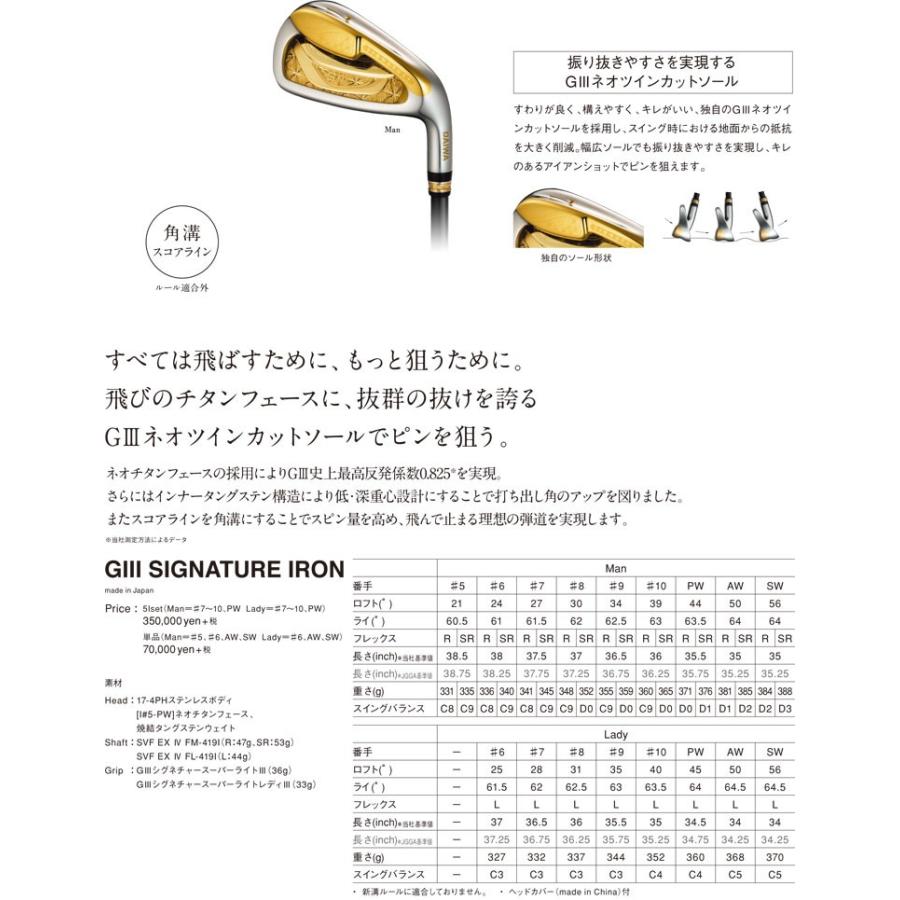 グローブライド 2019 ダイワ G III SIGNATURE アイアン 単品 #5 グローブライド 2019 ダイワ G III SIGNATURE アイアン 単品 #5