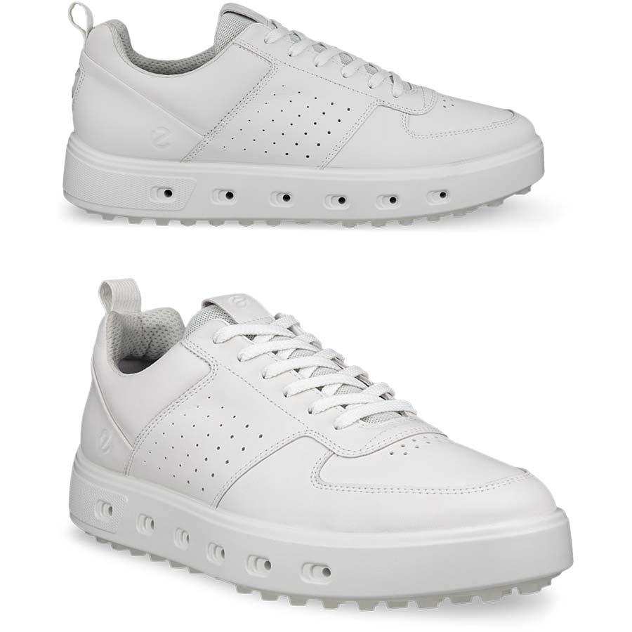 ECCO ゴルフシューズ ホワイト 42 ECCO Golf Street 720 Hybrid メンズ レザーGore-Texゴルフ