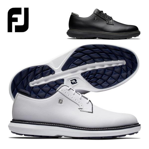 値下可　FootJoy ホワイトゴルフシューズ　25.5 トラディションズ FootJoy（フットジョイ） FJ トラディションズ スパイクレス ゴルフ