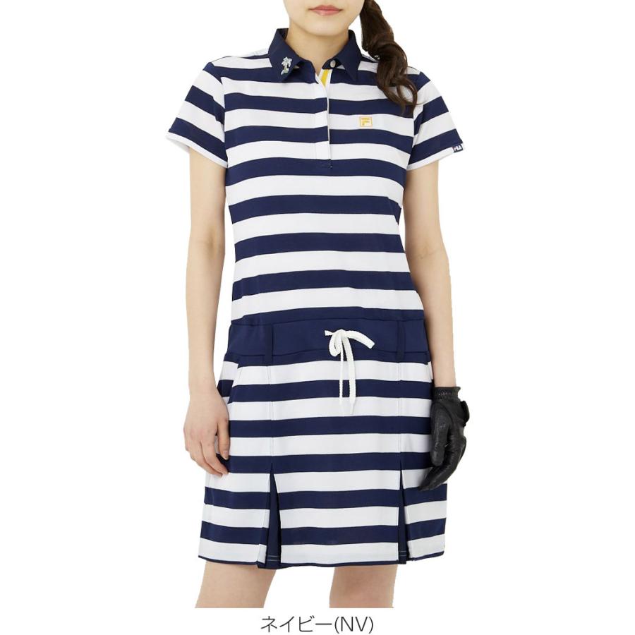 フィラゴルフ レディース ゴルフウェア 巾広ボーダーワンピース 751 404 21年春夏モデル M Ll Fl21s ゴルフプラザ グリーンフィル 通販 Yahoo ショッピング