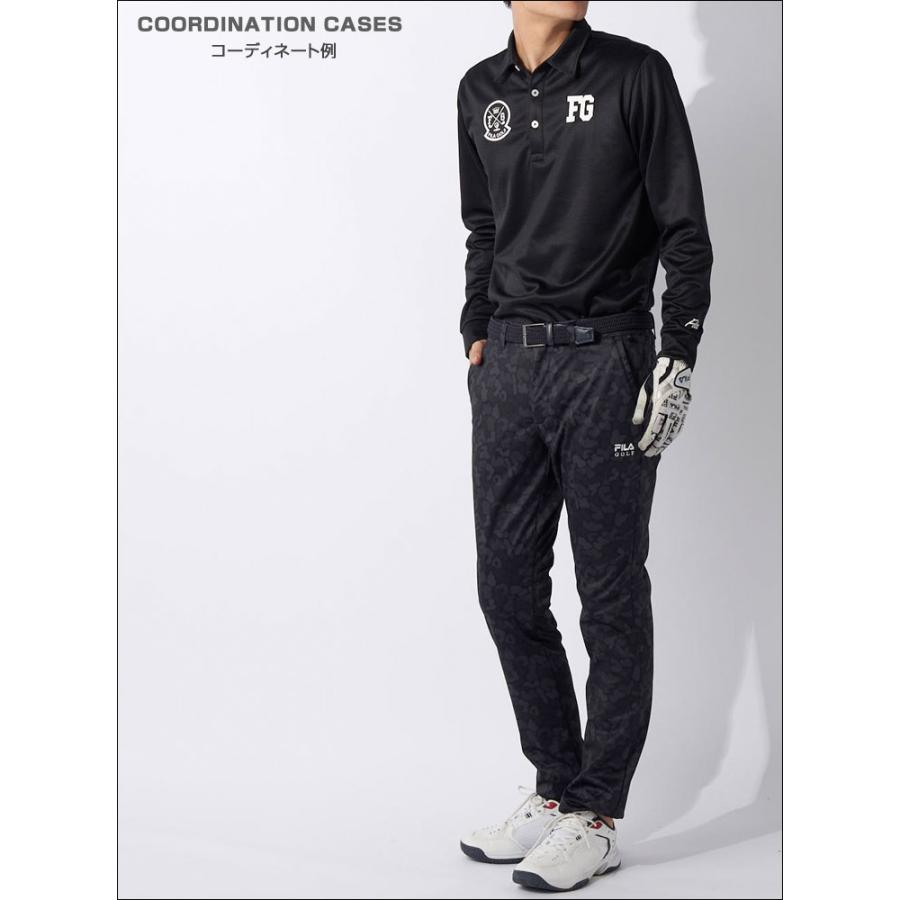FILA GOLF フィラゴルフ 裏フリース 3層ボンディング カモフラージュ柄