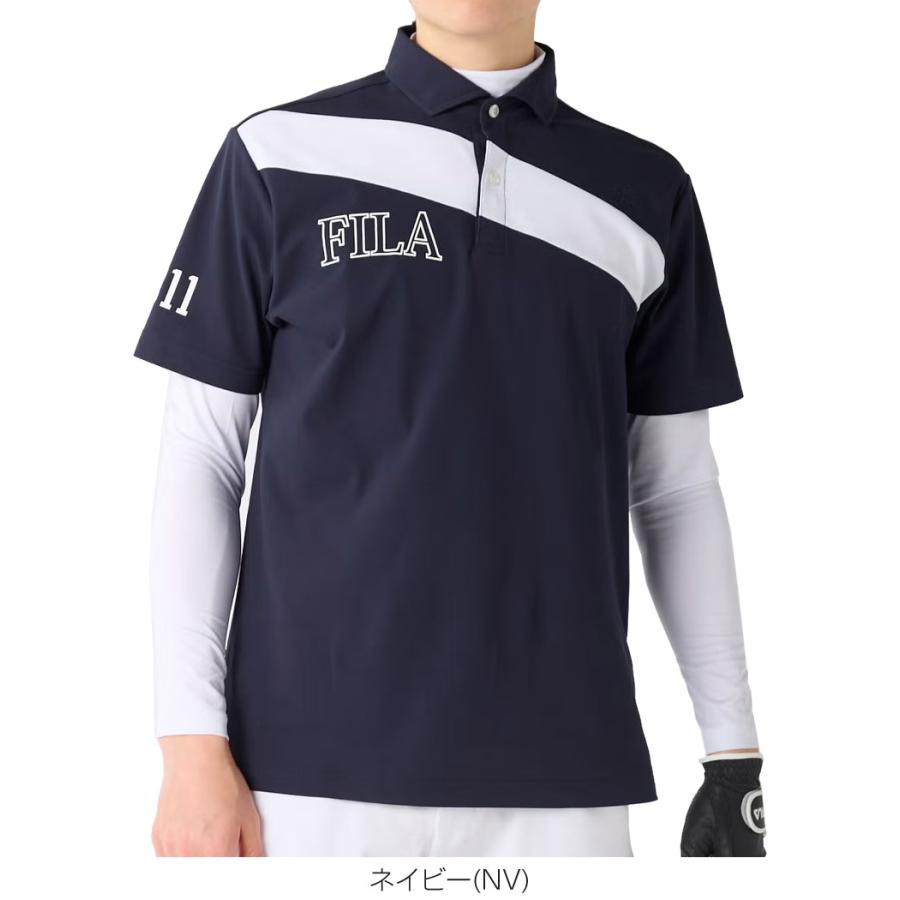 FILA GOLF フィラゴルフ 半袖 ポロシャツ + ハイネック 長袖インナー
