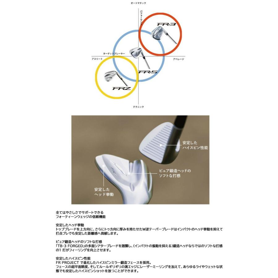 特注カスタムクラブ フォーティーン FR-3 ウエッジ パールサテン仕上げ KBS TOUR C-TAPER LITE シャフト_4