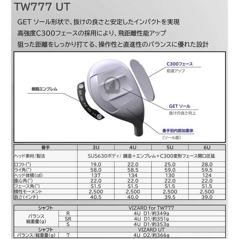 15％OFFクーポン対象 特注カスタムクラブ 本間ゴルフ ツアーワールド TW777 ユーティリティ N.S.PRO ZEROS 7 シャフト
