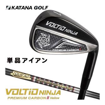 カタナゴルフ 2025年モデル VOLTIO NINJA PREMIUM CARBON II Hollow アイアン 単品[＃6、AW、SW] グラファイトデザイン製 オリジナル TOUR AD VG-02 シャフト T-Series カタナゴルフ 2025年モデル VOLTIO NINJA PREMIUM CARBON II