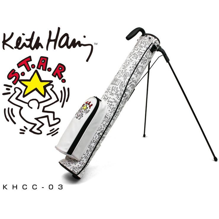 キースヘリング ゴルフ スタンド クラブケース ホワイト Star × Pattern KHCC-03｜greenfil｜02