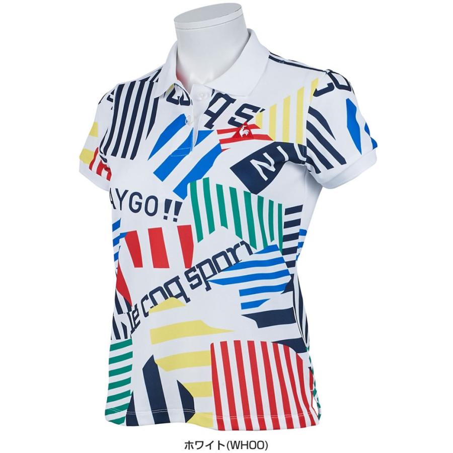 ルコック レディース ゴルフウェア スクランブルパターン 半袖ポロシャツ Qgwpja05 M Ll Lqswpja05 ゴルフプラザ グリーンフィル 通販 Yahoo ショッピング