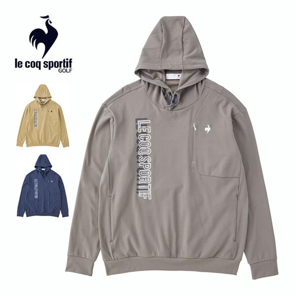 ルコックスポルティフ ゴルフ ストレッチフォーサー プルオーバー フーディー ウェア メンズ 2024年秋冬モデル LG4FSW00M M-3L le coq sportif GOLF（ルコックスポルティフ ゴルフ） ルコック