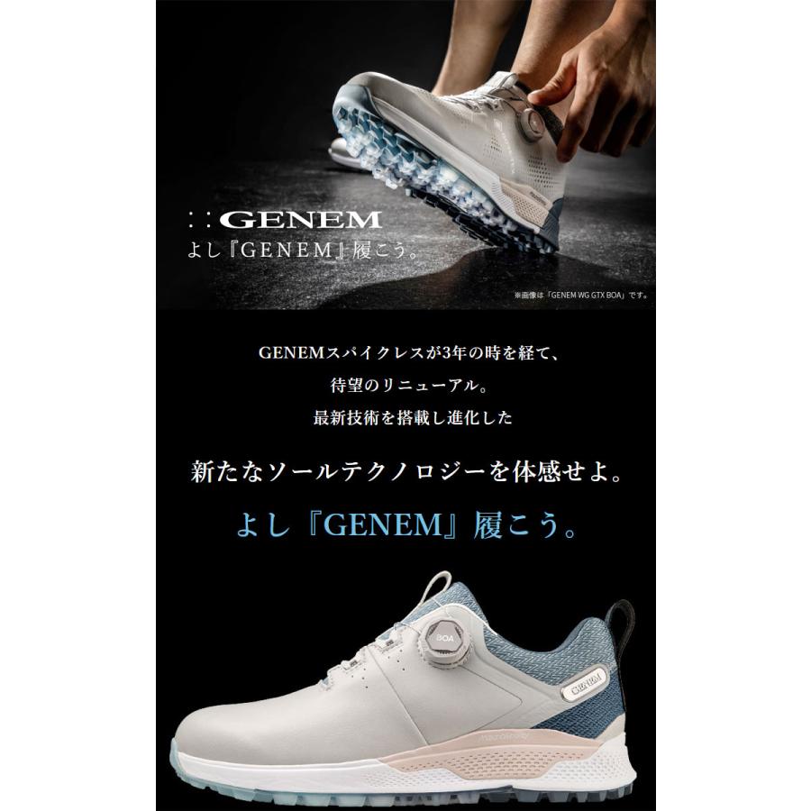 MIZUNO GOLF ミズノ ゴルフシューズ メンズ スパイクレス ジェネム WG ボア 51GQ2305 : ゴルフプラザ グリーンフィル ...