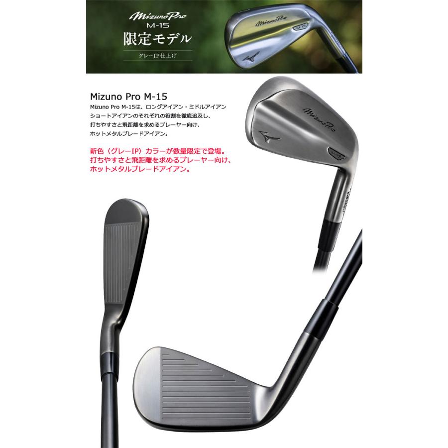 MIZUNO（ミズノ） Mizuno Pro M-15 アイアン 数量限定 グレーIP仕上げ