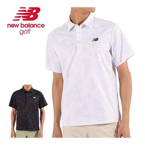 ニューバランス ゴルフ シャドープリント 半袖 ポロシャツ ウェア メンズ 2025年春夏モデル M-LL 012-5168001 New Balance Golf ニューバランス ゴルフ シャドープリント 半袖