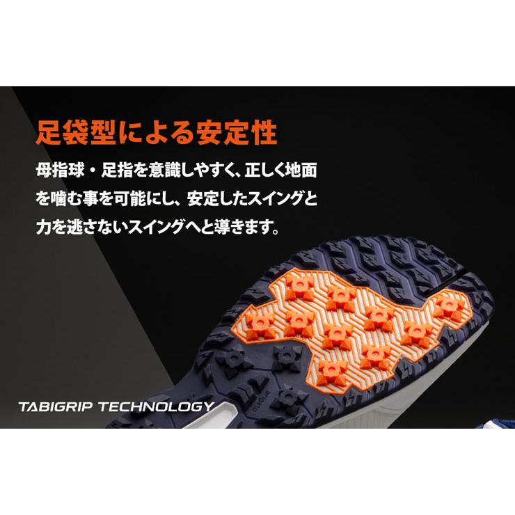 バルタン 足袋型 スパイクレス ゴルフシューズ メンズ 3E相当 VG34