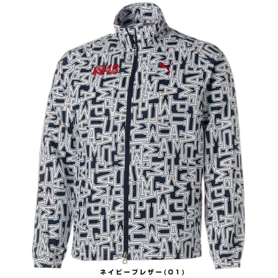 PUMA プーマ ゴルフウェア メンズ グラフィック総柄 フルジップ PUMA プーマ ゴルフウェア メンズ グラフィック総柄 フルジップ